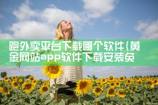 跑外卖平台下载哪个软件